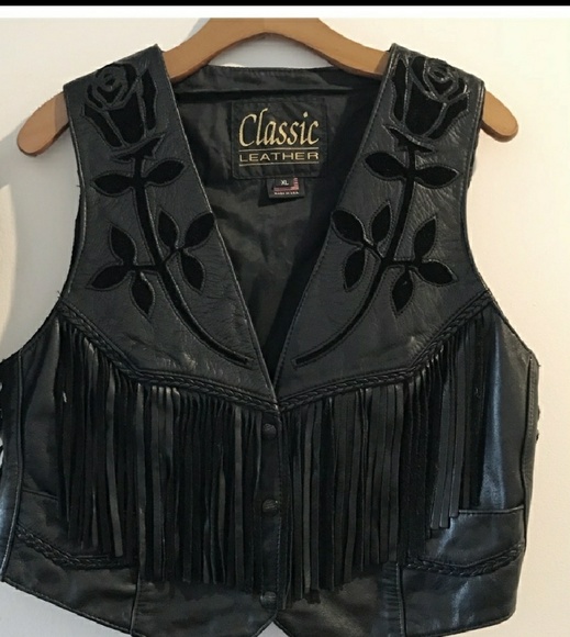 Jackets & Blazers - 100% Real Leather Vintage Fringe Vest Jackets & Blazers - 100% Real Leather Vintage Fringe Vest